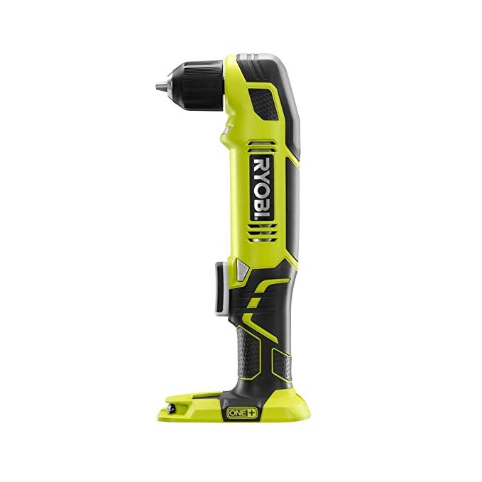 Ryobi P241 One+ 18 Volt Lithium Ion 130 Inch Pounds 1,100 RPM 3/8 Inch Right Angle Drill (Battery Not Included, Power Tool Only) (Certified Refurbished)