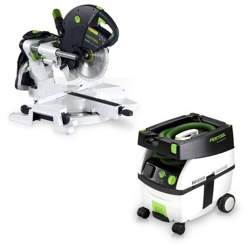 Festool PD561287 Kapex Sliding Compound Miter Saw with CT MIDI 3.3 Gallon Mobile Dust Extractor