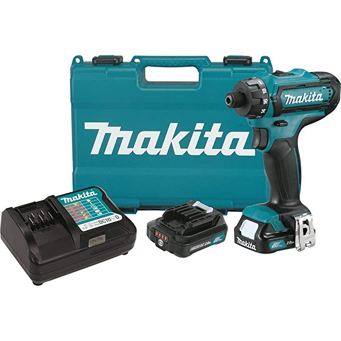 Makita FD06R1 12V Max CXT Lithium-Ion Cordless Hex Driver-Drill Kit, 1/4