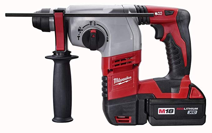 Milwaukee 2605-22 M18 18-Volt Cordless Lithium-Ion 7/8-inch SDS Plus Rotary Hammer Kit