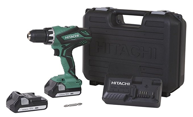 Hitachi DS18DGL 18-Volt Cordless Lithium-Ion 1/2 Inch Compact Drill Driver Kit (Lifetime Tool Warranty)