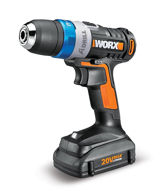 WORX WX178L 20V Max Advanced Intelligence Lithium-Ion Cordless LED Ai Drill