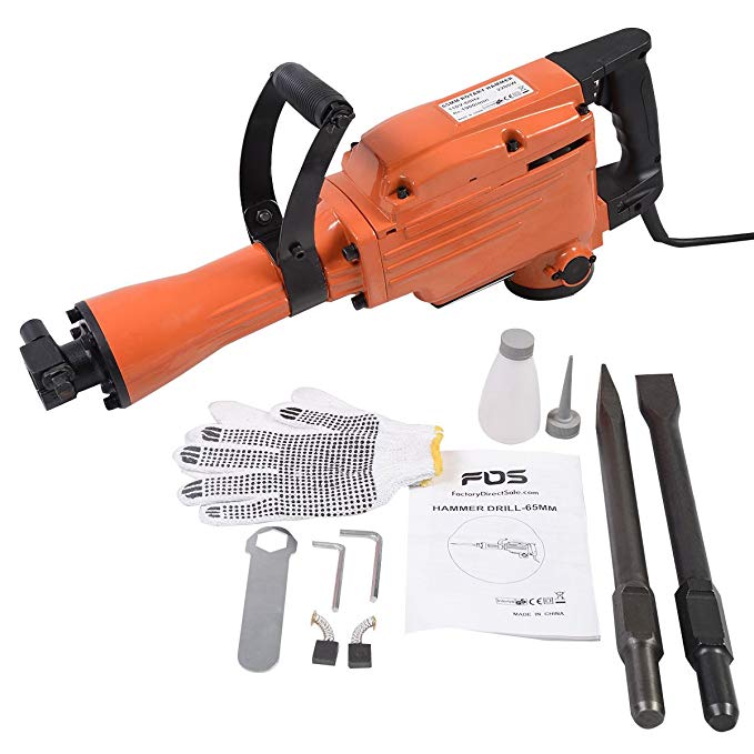 Goplus® 2200 Watt Electric Demolition Jack Hammer Concrete Breaker Punch Chisel Bit Hd