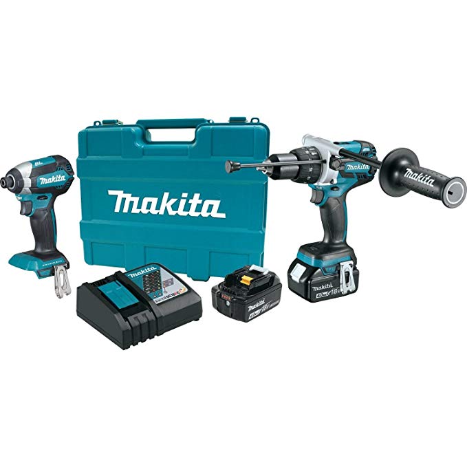 Makita XT267M 18V LXT Lithium-Ion Brushless Cordless 2-Pc. Combo Kit (4.0Ah)