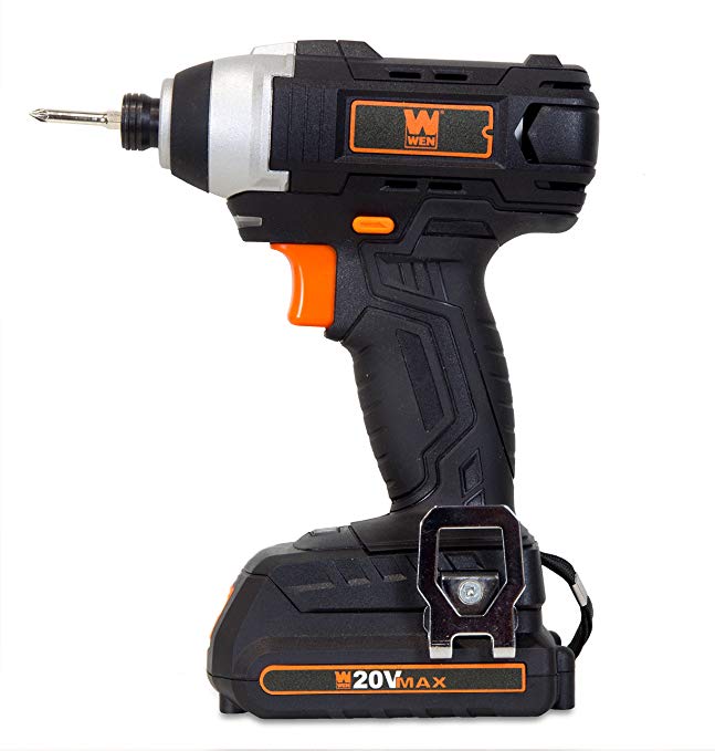 WEN 49135 20V Max Lithium-Ion Cordless 1/4