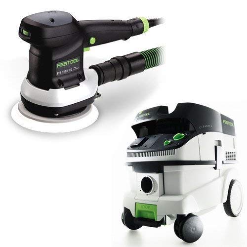 Festool P26571786 6 in. Random Orbital Finish Sander with CT 26 E 6.9 Gallon HEPA Mobile Dust Extractor