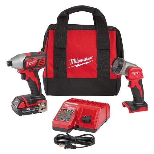 Milwaukee Electric Tools 2656-21L M18 Impact Driver & LED Work Light Special Kit