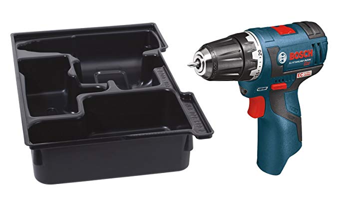 Bosch PS32BN Bare-Tool 12-volt Max Brushless 3/8-Inch Drill/Driver with Insert Tray for L-Boxx