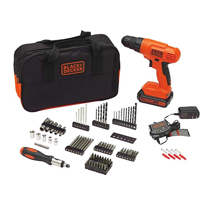 BLACK+DECKER BDC120VA100 Cordless Project Kit with 100 Accessories