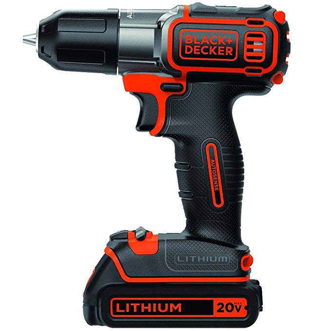 BDKBDCDE120C - BLACK amp; DECKER BDCDE120C 20-Volt MAX Lithium Drill Driver with AutoSense (TM) Technology