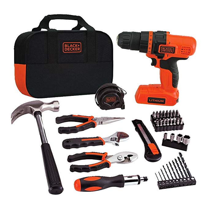 BLACK+DECKER LDX172PK Lithium Drill and Project Kit, 7.2-volt