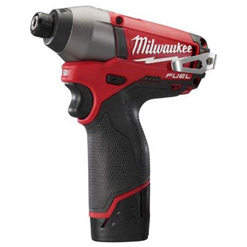 Milwaukee 2453-22 M12 Fuel 1/4 Hex Impact Driver Kit W/2 Bat