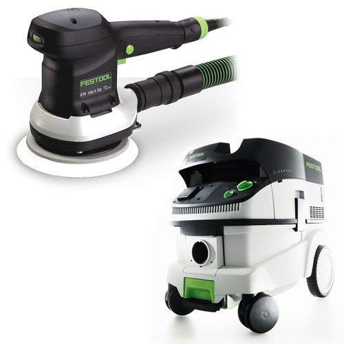 Festool P26571794 6 in. Random Orbital Finish Sander with CT 26 E 6.9 Gallon HEPA Mobile Dust Extractor