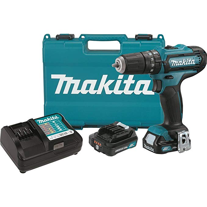 Makita PH04R1 12V Max CXT Lithium-Ion Cordless Hammer Driver-Drill Kit, 3/8