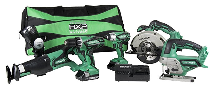 Hitachi KC18DG6LPA 18V Cordless Combo Kit (6 Piece)