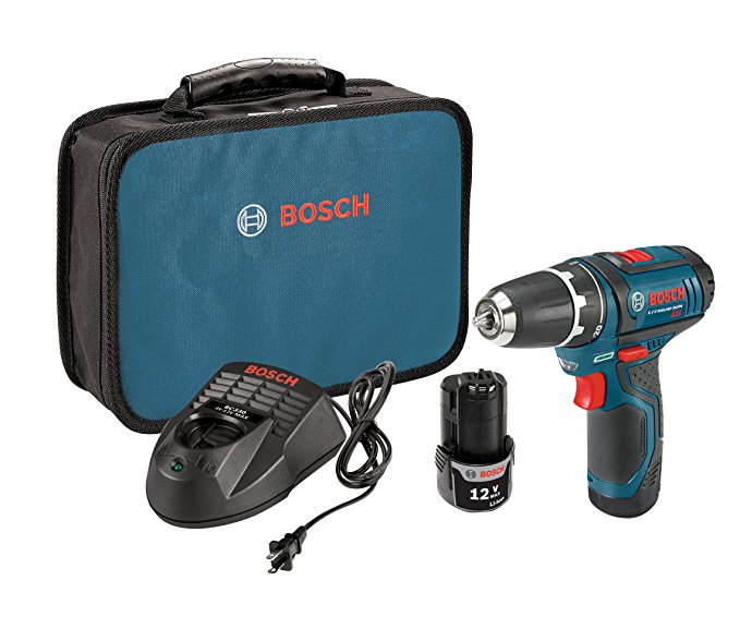 Bosch 12-Volt Max 3/8-Inch 2-Speed Drill/Driver Kit PS31-2A with 2 Lithium-Ion Batteries, 12V Charger and Carrying Case