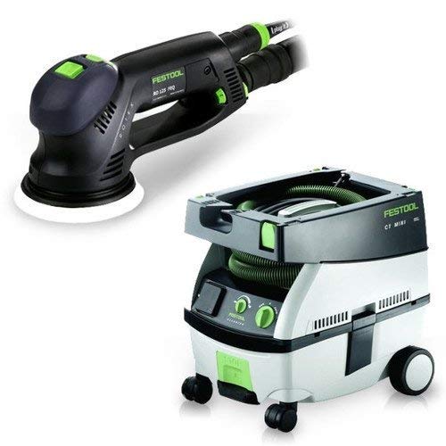 Festool PM571782 Rotex 5 in. Multi-Mode Sander with CT MINI 2.6 Gallon Mobile Dust Extractor