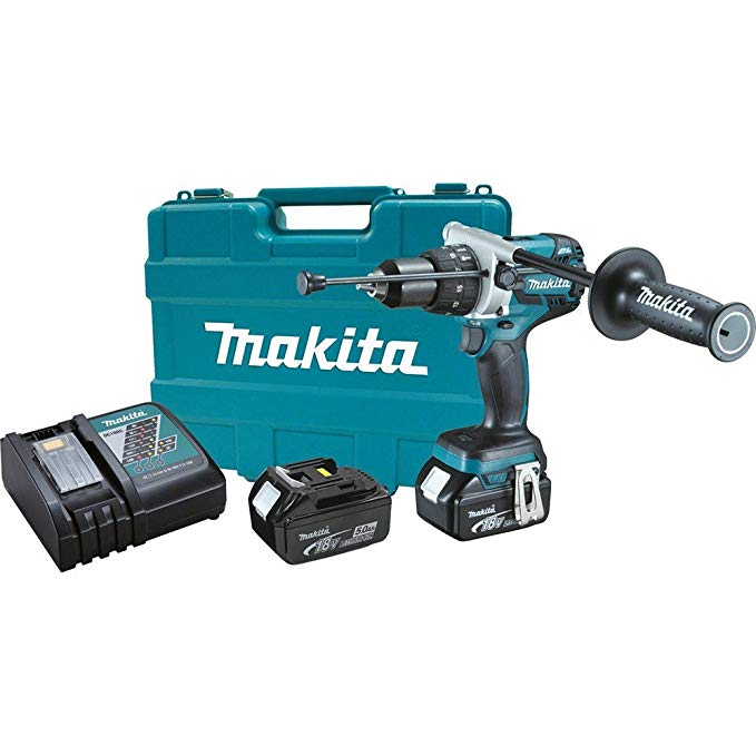 Makita XPH07T 18V LXT Lithium-Ion Brushless Cordless 1/2-Inch Hammer Driver-Drill Kit (Discontinued by Manufacturer)