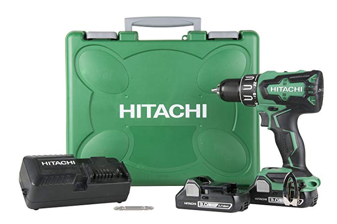 Hitachi DV18DBFL2 18V Cordless Lithium Ion Brushless Hammer Drill Includes Two 3.0Ah Batteries (Discontinued by the Manufacturer)