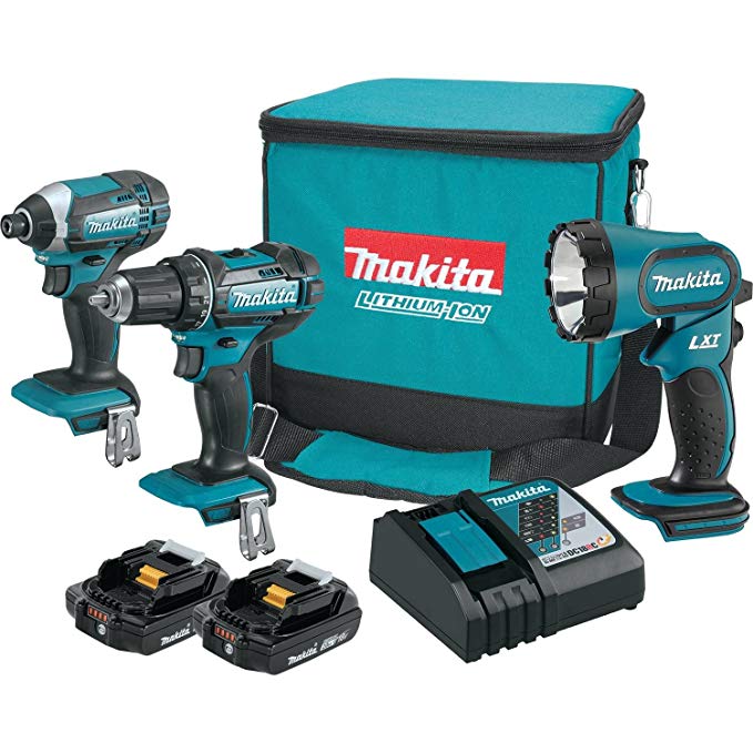 Makita CT320R 18V COMPACT Lithium-Ion Cordless 3-Pc. Combo Kit (2.0Ah)