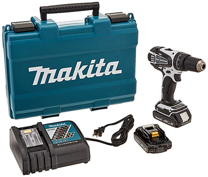 Makita XPH01CW 18V Compact Lithium-Ion Cordless 1/2-Inch Hammer Driver-Drill Kit (Discontinued by Manufacturer)