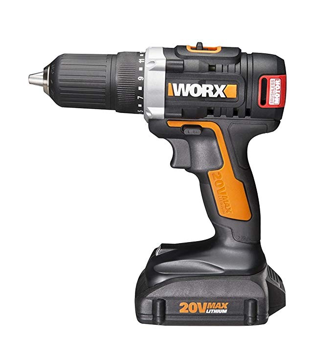 WORX WX174L Brushless 20V Cordless Drill and Driver with 2-Speed Design