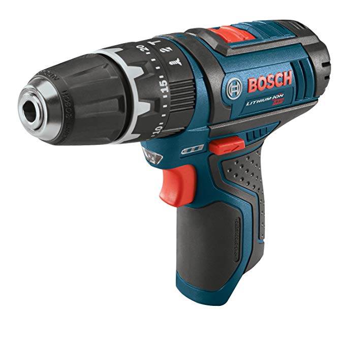 Bosch Bare-Tool PS130BN 12-Volt Max Lithium-Ion Ultra Compact 3/8-Inch Hammer Drill/Driver -Bare Tool with Exact-Fit L-BOXX Tool Insert Tray