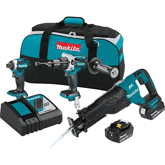 Makita XT330T 5.0 Ah 18V LXT Lithium-Ion Brushless Cordless Combo Kit (3 Piece)