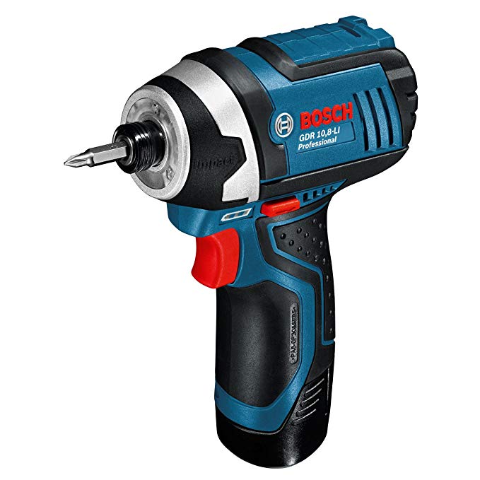 Bosch GDR 10.8 V-LI Professional Cordless Impact Driver 10.8 V / includes ( 2 x 2.0 Ah Lithium Ion Batteries ) , AL1130 Charger ( 220V, 60Hz Plug Type C)