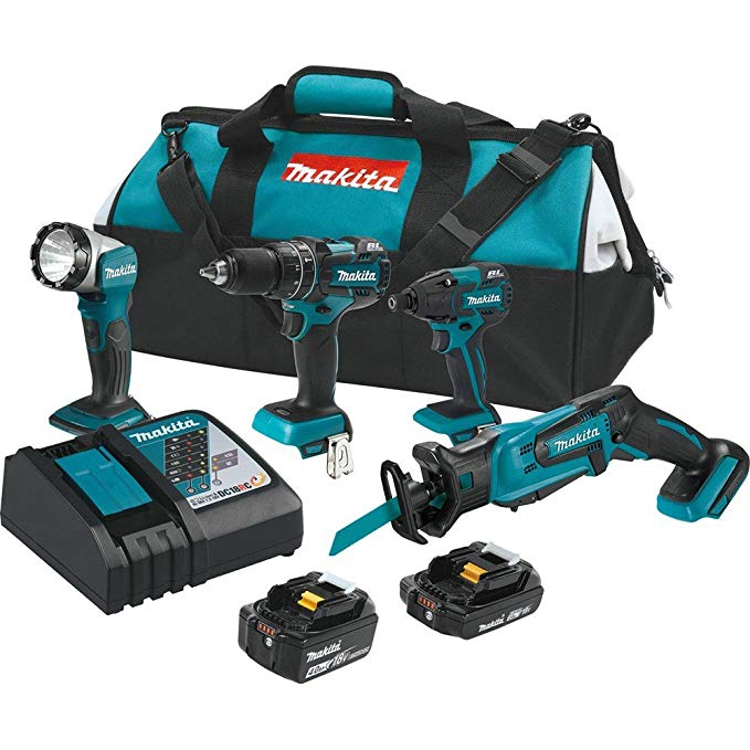 Makita XT444MR 18V LXT Lithium-Ion Cordless 4-Pc. Combo Kit (Discontinued by Manufacturer)