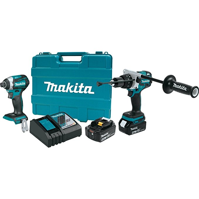 Makita XT268T 18V LXT Lithium-Ion Brushless Cordless 2-Pc. Combo Kit (5.0Ah)