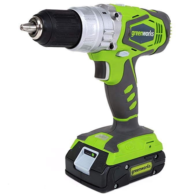 Greenworks 24V 2 speed Hammer Drill, Batteries and Charger Included