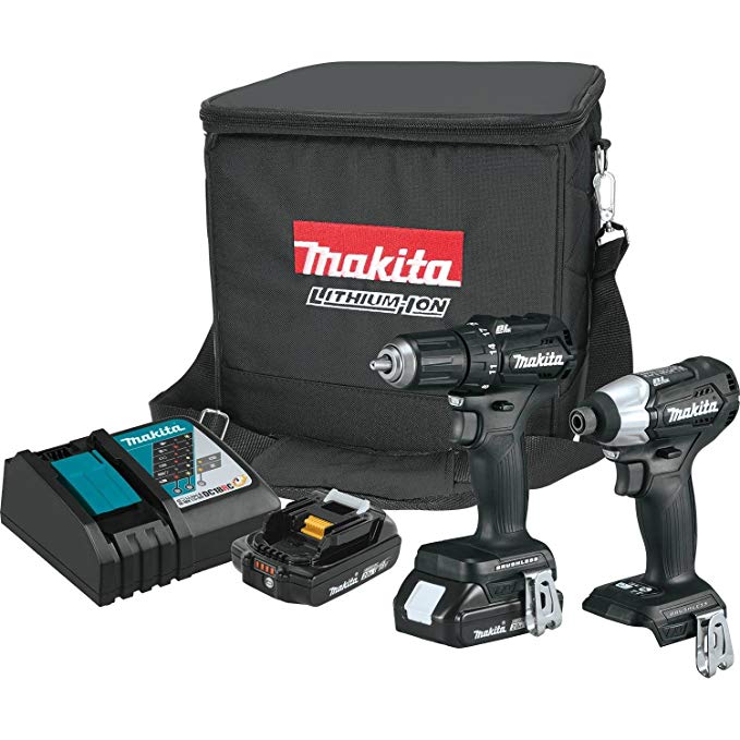 Makita CX200RB 18V LXT Lithium-Ion Sub-Compact Brushless Cordless 2-Pc. Combo Kit (2.0Ah)